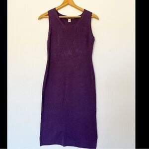 Peruvian connection purple sweater dress Pima cotton